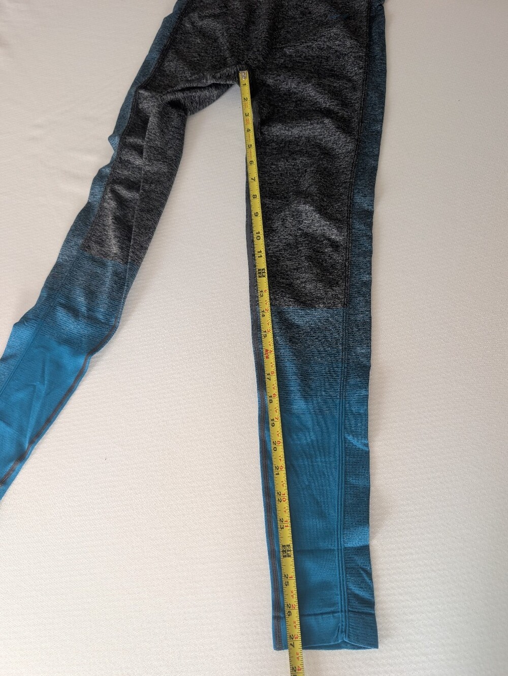 Gymshark Amplify Leggings Black Marl/Deep Teal Women's Sz S - Picture 10 of 12
